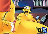 Unlike other housewives, sexy and naughty Marge Simpson does not hide ...