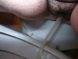 My pussy pissing with cum from 3 guys coming first