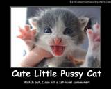 Cute Little Pussy Cat Best Demotivational Posters