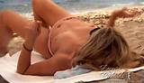 Denise Richards showing her nice big tits on beach and nice pussy slip ...