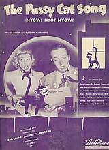 The Pussy Cat Song - Bob Crosby and Patty Andrews â€“ 1948 Sheet Music ...