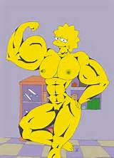abs big_breasts flex lisa_simpson muscle muscular muscular_female nude ...