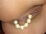 beads in pussy beads in ass shaved lips labia vulva