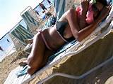 Awesome Teen Bathing Suit Downblouse Beach Nipple Slip Oops -