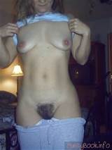 Pants Down Hairy Cunt Mound Nude Female Photo