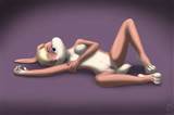 ... lola_bunny nude on_back pussy rabbit solo space_jam warner_brothers