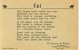 Cat - Poem Cats Poems