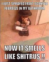 ... fruit scented febreeze in my bathroom. now it smells like shitrus