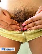 An image by Avrgjoe: hairy black pussy with big clit |