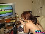 Hot naked teen gf playing video games