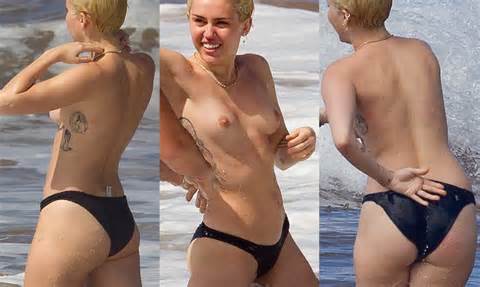 Miley Cyrus: REAL topless in Hawaii (uncensored)