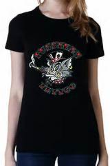 Pussykat Tattoo Smokin Kat Ladies Shirt