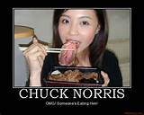 CHUCK NORRIS - OMG! Someone's Eating Him!