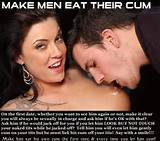 ALL YOU CAN EAT, femdom-sm: make men eat their cum! You will...