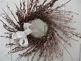 Pussy Willow Wreath Hand Crafted Pussy Willow Wreath Natural Pussy ...