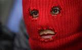 FEBRUARY 20: A member of the Pussy Riot punk group, who have feuded ...