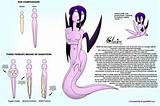 chibi claire details diagram hair lamia long_hair naga purple pussy ...