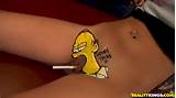 ... simpson tagged cigarette homer simpson pussy tattoo smoking tattoo she