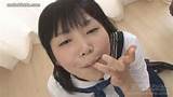 See horny Japanese schoolgirl Ai swallow cum at URABUKKAKE !