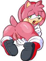 amy_rose pizzacat pizzacat_(artist) pussy pussy_juice sega solo sonic ...