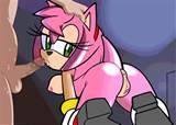 amy_rose animated anus ass breasts fellatio furry gif green_eyes ...