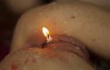 Hot wax into pussy