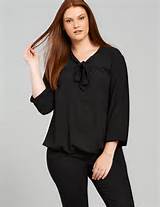 Chiffon pussy-bow blouse in Black designed by Manon Baptiste to find ...