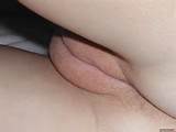 Beautiful Fluffy American Pussy Lips close Nude Female Photo