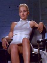 Sharon Stone â€“ A Memorable Upskirt and Hairy Pussy