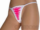 ... ZEOCOM Â» Underwear Â» Quatronic PUSSY OF STEEL Tanga weiss-neonpink