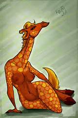 female giraffe hooves horn kaylii long_neck mae nude pinup pussy ...