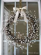 Pussy Willow Wreath/ Rustic Spring Wreath/ by PaintedPetalShoppe