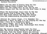 Download Mississippi-Pussycat lyrics and chords as PDF file (For ...