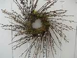 Hand Crafted PUSSY Willow Wreath Spring and by donnahubbard, $40.00