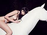 Miley Cyrus Straddles A Horse Statue Naked: See The (Obviously NSFW ...