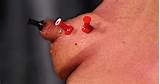 Extreme bloody piercing