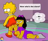 _pussy jessica_lovejoy lesbian lisa_simpson open_mouth panties pussy ...