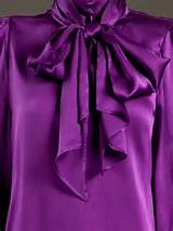 True Royal Silk Pussy Bow Blouse | Silk & Satin Blouses | Pinterest