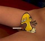 Homer Simpson on a pussy