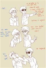 Homestuck Dave Strider John Egbert Doodles Mirrorshards