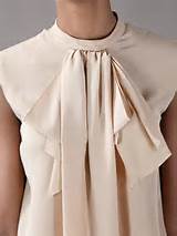 Saint Laurent Pussy Bow Blouse in Beige (nude & neutrals)