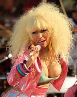 Nicki Minaj suffers a nip slip wardrobe malfunction while performing ...