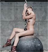 Miley Cyrus Nipple Slip GIF From Wrecking Ball