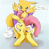 ... fluttershy friendship_is_magic my_little_pony pussy renamon saurian