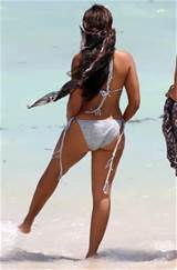 angela simmons busty booty in bikini on a beach in miami