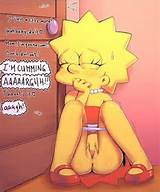 ... ) ass blush lisa_simpson masturbation pussy skirt sweat the_simpsons