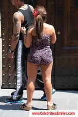 deena cortese caught showing a hint of chunky butt in public
