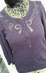 Per Una purple Pussy Cat Bow affect Size 14 cardigan | eBay