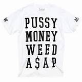 ASAP Rocky asap white pussy blouse pussy weed weed shirt drugs money ...