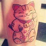 Lucky cat - pussykat tattoo Las Vegas | Tattoos | Pinterest